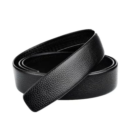 ANYBUY Men's Leather Belt Metal Automatic Buckle High Quality Leather Business Belt for Men