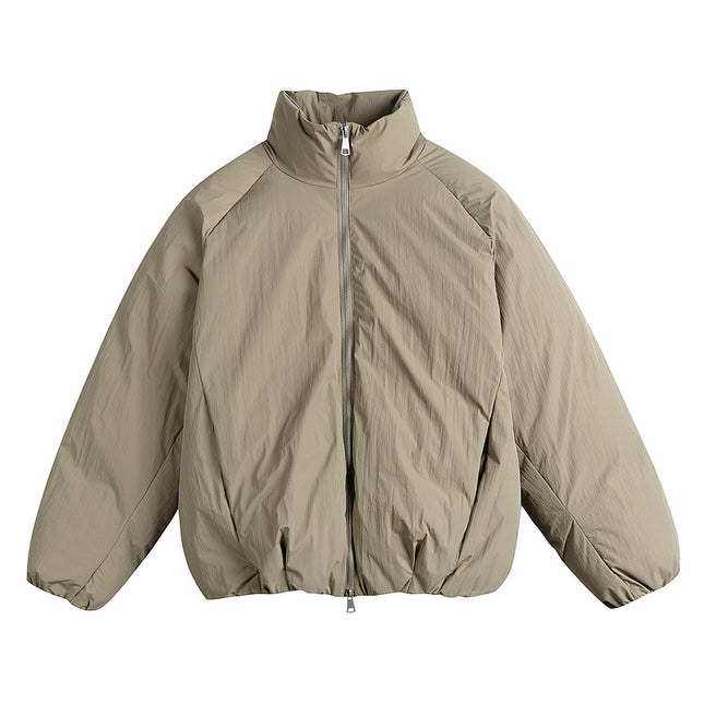 THEME 21 Women's New Fashion Stand Collar Keep Warm Cotton-Padded Coat Bomber Jacket