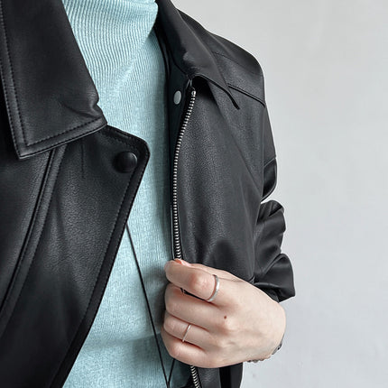 THEME 21 Women's New Fashion Pu Leather Motorcycle Jacket