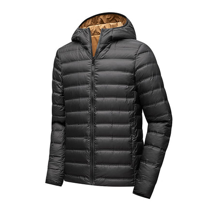 THEME 21 Women's New Fashion Nylon Warm Down Jacket Double-Sided Wearable Lightweight Waterproof Windproof down Coat for Winter