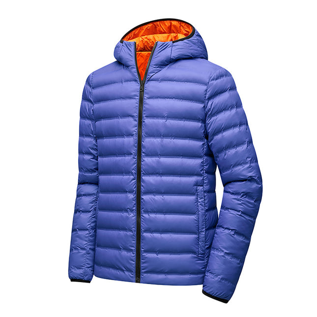 THEME 21 Women's New Fashion Nylon Warm Down Jacket Double-Sided Wearable Lightweight Waterproof Windproof down Coat for Winter