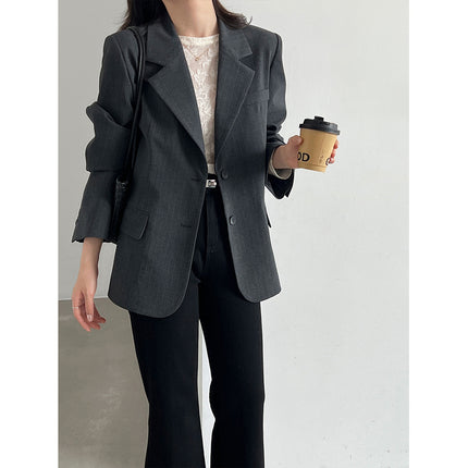 THEME 21 Women's Fashion Striped Blazer High end Design for Autumn of 2026