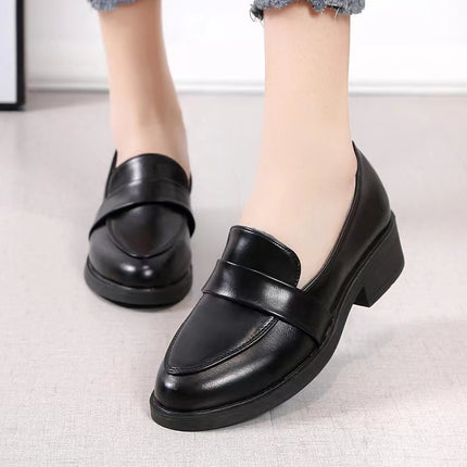 New Simple Patent Leather Loafer Shoes for Women 2023 Spring Autumn Slip on Casual Shoes Women Solid Color Soft Sole Flats