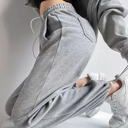 ANYBUY Wide Leg Sweatpants for Women Harem Pants 2023 Spring Summer High waist Oversize Trousers Y2K Korean Casual Streetwear Joggers