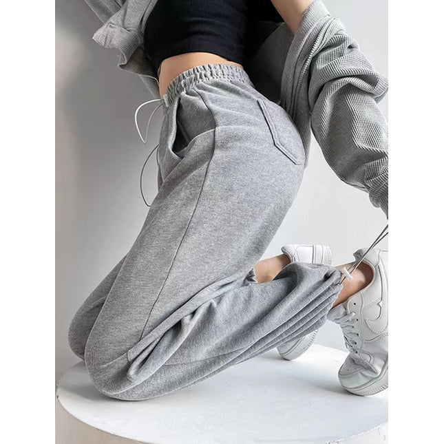 ANYBUY Wide Leg Sweatpants for Women Harem Pants 2023 Spring Summer High waist Oversize Trousers Y2K Korean Casual Streetwear Joggers