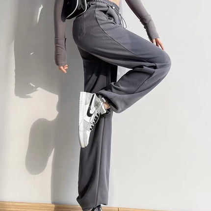 ANYBUY Wide Leg Sweatpants for Women Harem Pants 2023 Spring Summer High waist Oversize Trousers Y2K Korean Casual Streetwear Joggers