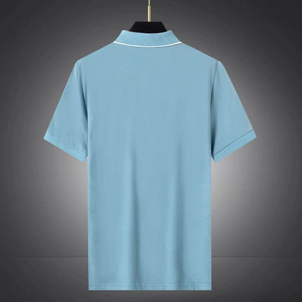 ANYBUY Polo T Shirt Women Summer Short Sleeve Contrast Rib Business Clothing Luxury Women T Shirt Casual Fashion Female Tops Trending