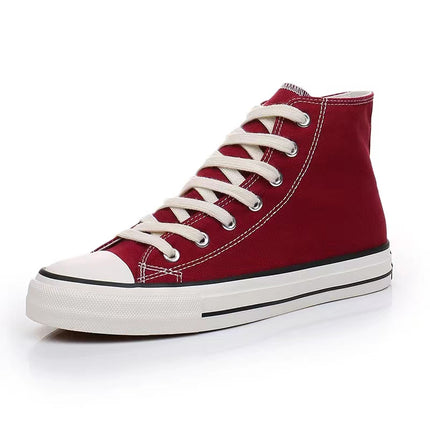 Women Shoes New Retro Lowtop Sneakers Shoes for Women Canvas Round Toe Cross-tie Casual Flats Women High Top Shoes 2022