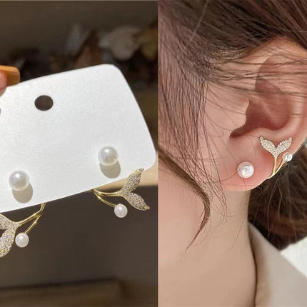 Ladies Fashion Imitation Pearl Earrings For Women Girls Korean Simple Trend Stud Earing Party Senior Jewelry Accessories