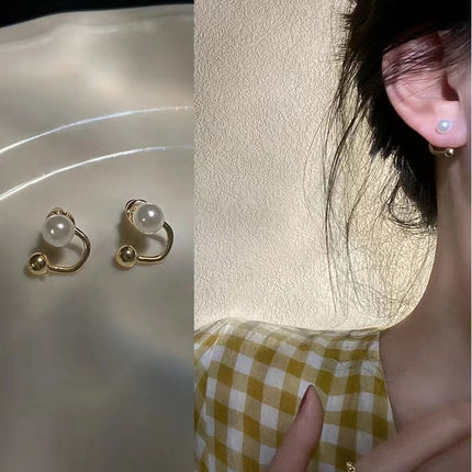 Ladies Fashion Imitation Pearl Earrings For Women Girls Korean Simple Trend Stud Earing Party Senior Jewelry Accessories