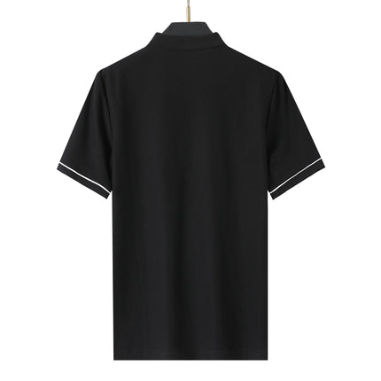 ANYBUY Polo T Shirt Women Summer Short Sleeve Contrast Rib Business Clothing Luxury Women T Shirt Casual Fashion Female Tops Trending