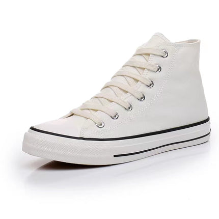Women Shoes New Retro Lowtop Sneakers Shoes for Women Canvas Round Toe Cross-tie Casual Flats Women High Top Shoes 2022