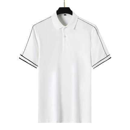 ANYBUY Polo T Shirt Women Summer Short Sleeve Contrast Rib Business Clothing Luxury Women T Shirt Casual Fashion Female Tops Trending