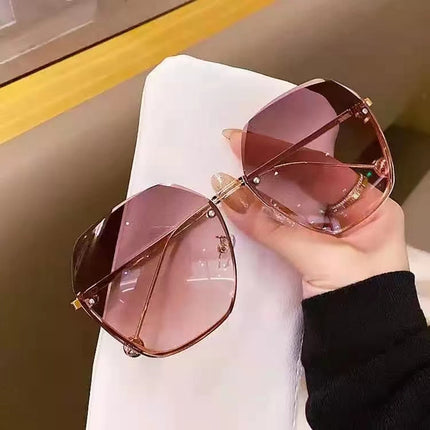 Ladies Fashion Hexagon Sunglasses Lady Square Oversized Sha Women Brand Designer Luxury Gradient Lens Sun Glassesdes Female Eyewear
