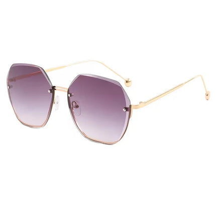 Ladies Fashion Hexagon Sunglasses Lady Square Oversized Sha Women Brand Designer Luxury Gradient Lens Sun Glassesdes Female Eyewear