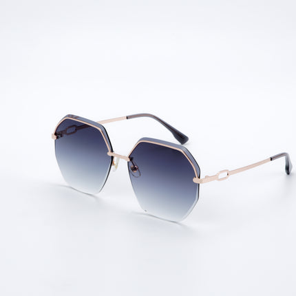 Ladies Sunglasses Fashion Personality Multilateral Temperament Comfortable Anti-Glare Anti-UV Anti-Radiation Sunglasses Female