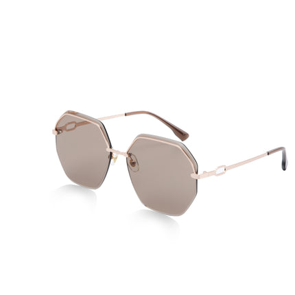 Ladies Sunglasses Fashion Personality Multilateral Temperament Comfortable Anti-Glare Anti-UV Anti-Radiation Sunglasses Female
