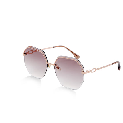 Ladies Sunglasses Fashion Personality Multilateral Temperament Comfortable Anti-Glare Anti-UV Anti-Radiation Sunglasses Female